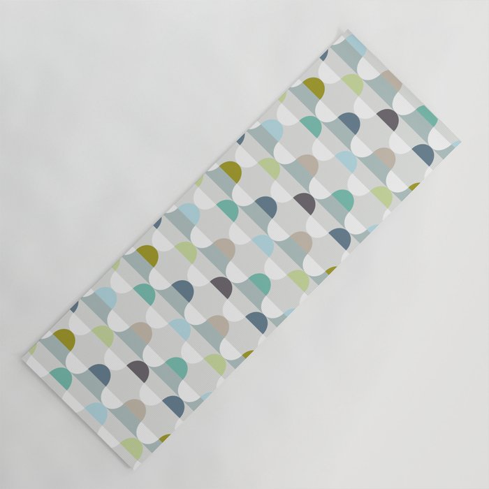 City life facade soft grey Yoga Mat Gallery Image 1