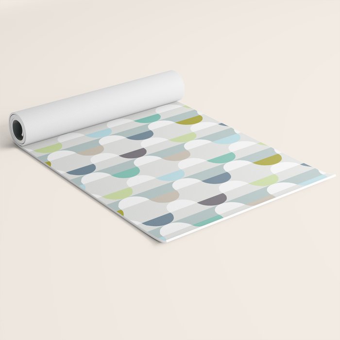 City life facade soft grey Yoga Mat Gallery Image 2