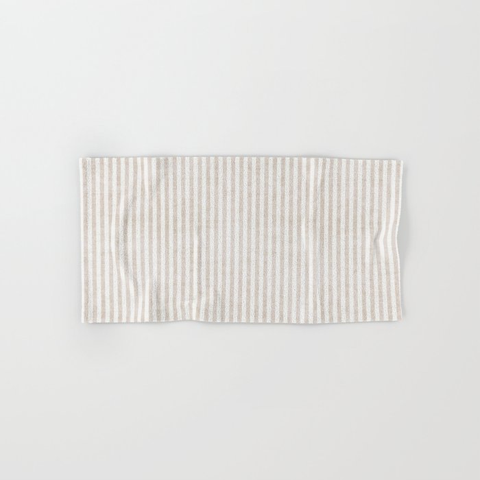  AEGEAN WIDE TICKING STRIPE JUTE Bath Towel Gallery Image 1