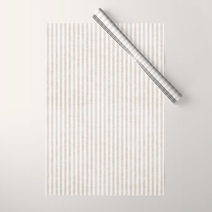  AEGEAN WIDE TICKING STRIPE JUTE Wrapping Paper Gallery Image 1