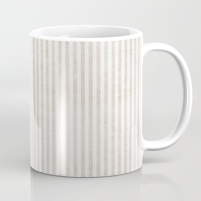  AEGEAN WIDE TICKING STRIPE JUTE Coffee Mug Gallery Image 1