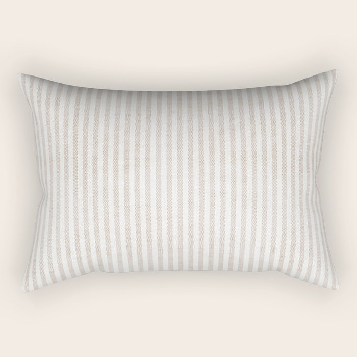  AEGEAN WIDE TICKING STRIPE JUTE Rectangular Pillow Gallery Image 1