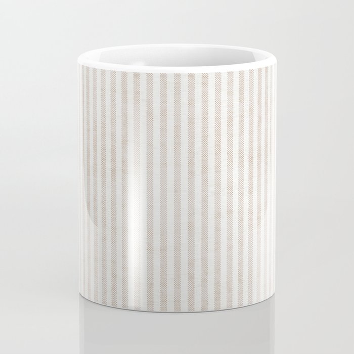  AEGEAN WIDE TICKING STRIPE JUTE Coffee Mug Gallery Image 4