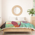 Mid-Century Modern 2 Cats - Graffiti Style Duvet Cover Gallery Image 3