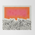 Sunset & Spots: Mid Century Abstraction Throw Blanket Gallery Image 2