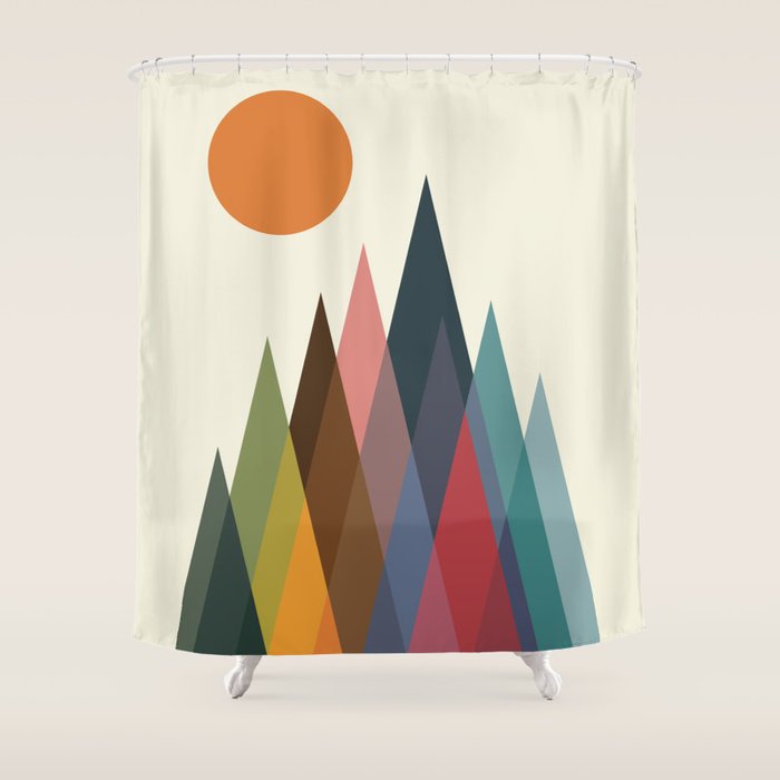 Infinity Mountain Shower Curtain Gallery Image 1