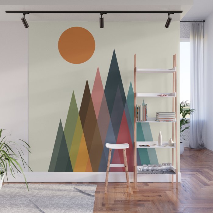 Infinity Mountain Wall Mural Gallery Image 1