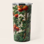 Japandi Wall Art Tomato Girl Summer Japanese Art Botanical Wall Art Sage Green Poster Maximalist Art Travel Mug Gallery Image 1