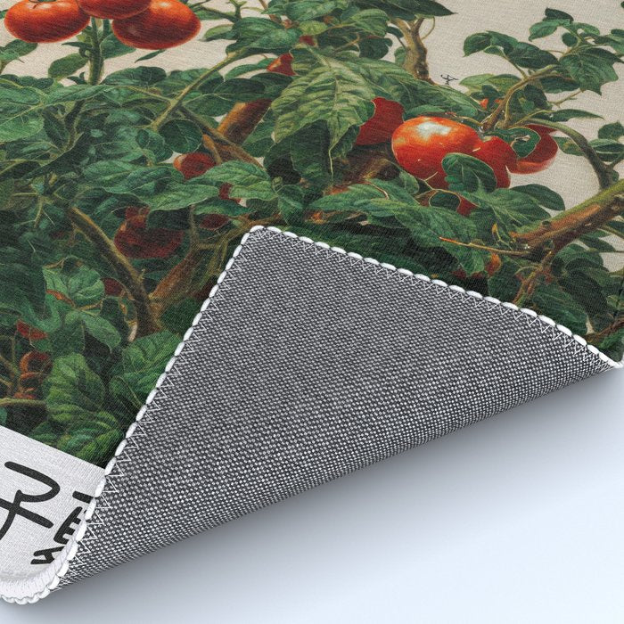 Japandi Wall Art Tomato Girl Summer Japanese Art Botanical Wall Art Sage Green Poster Maximalist Art Rug Gallery Image 4