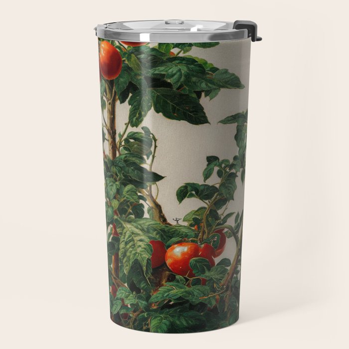 Japandi Wall Art Tomato Girl Summer Japanese Art Botanical Wall Art Sage Green Poster Maximalist Art Travel Mug Gallery Image 2