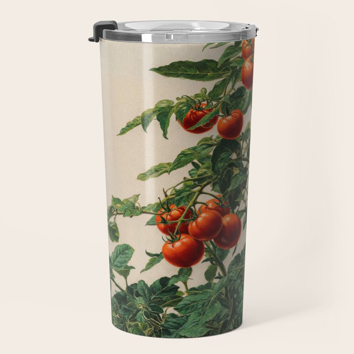 Japandi Wall Art Tomato Girl Summer Japanese Art Botanical Wall Art Sage Green Poster Maximalist Art Travel Mug Gallery Image 3