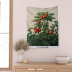 Japandi Wall Art Tomato Girl Summer Japanese Art Botanical Wall Art Sage Green Poster Maximalist Art Wall Tapestry Gallery Image 2