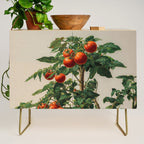 Japandi Wall Art Tomato Girl Summer Japanese Art Botanical Wall Art Sage Green Poster Maximalist Art Credenza Gallery Image 1