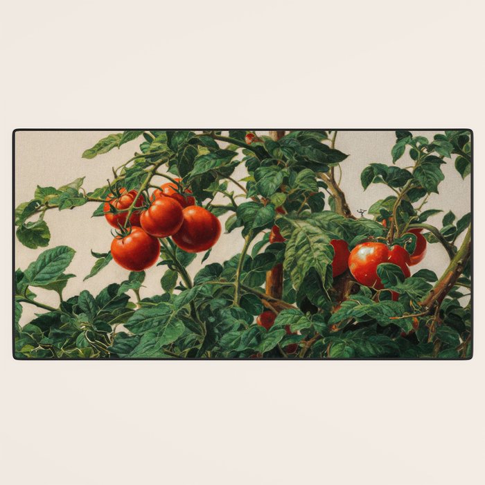 Japandi Wall Art Tomato Girl Summer Japanese Art Botanical Wall Art Sage Green Poster Maximalist Art Desk Mat Gallery Image 3
