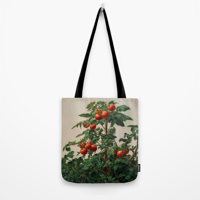 Japandi Wall Art Tomato Girl Summer Japanese Art Botanical Wall Art Sage Green Poster Maximalist Art Tote Bag Gallery Image 2