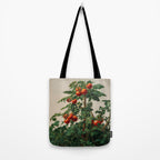 Japandi Wall Art Tomato Girl Summer Japanese Art Botanical Wall Art Sage Green Poster Maximalist Art Tote Bag Gallery Image 2