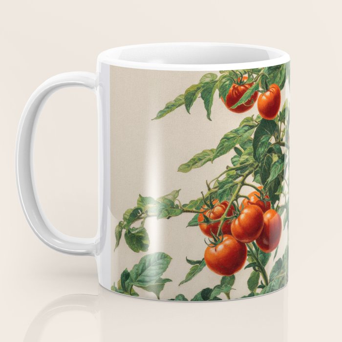 Japandi Wall Art Tomato Girl Summer Japanese Art Botanical Wall Art Sage Green Poster Maximalist Art Coffee Mug Gallery Image 3