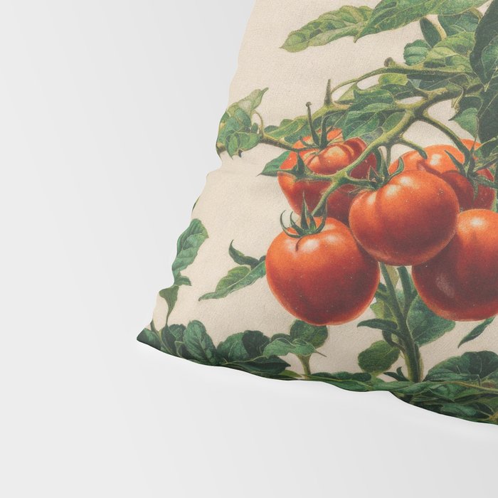 Japandi Wall Art Tomato Girl Summer Japanese Art Botanical Wall Art Sage Green Poster Maximalist Art Pillow Sham Gallery Image 4
