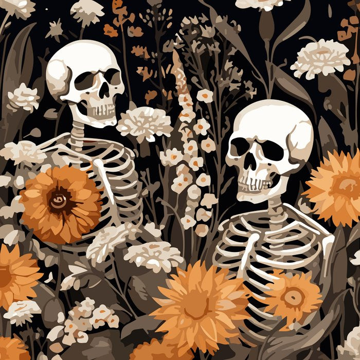Bones and Blooms Skeleton Art Coffee Mug Gallery Image 2