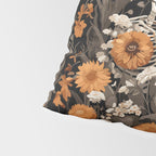 Bones and Blooms Skeleton Art Pillow Sham Gallery Image 4