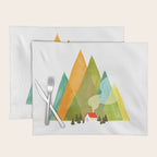 House at the foot of the mountains Placemat Gallery Image 1