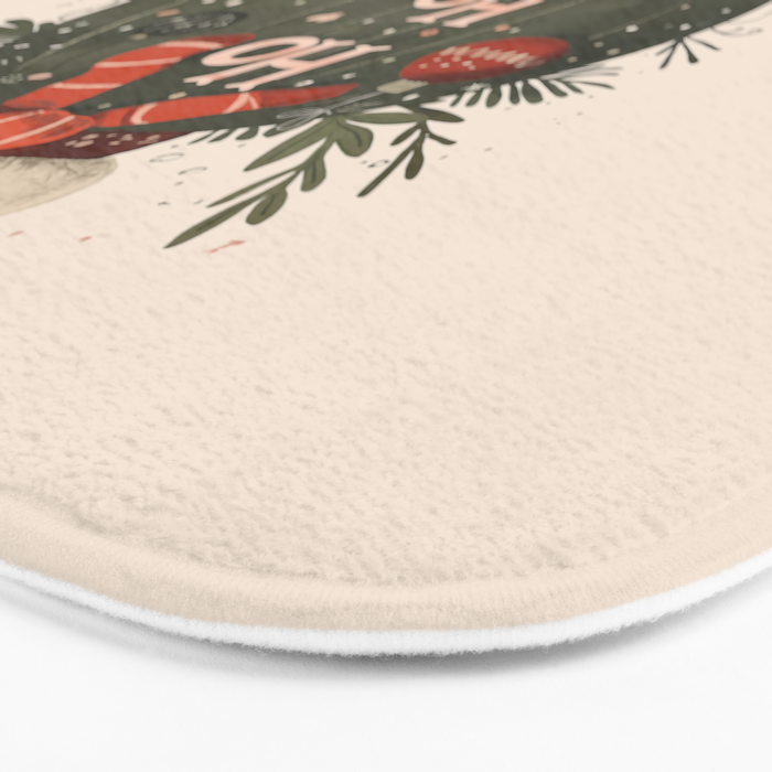 Festive Ho Ho Ho Bauble Bath Mat Gallery Image 3