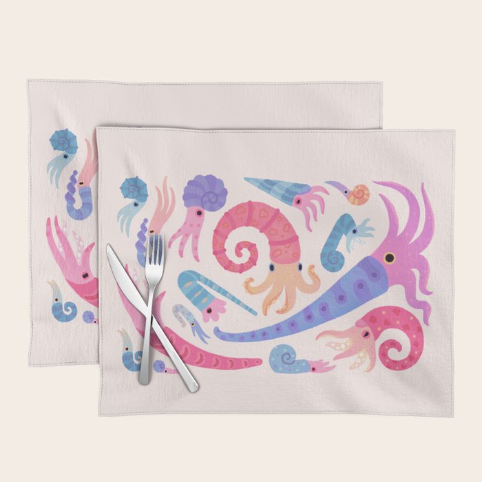 Ancient cephalopods Placemat Gallery Image 1