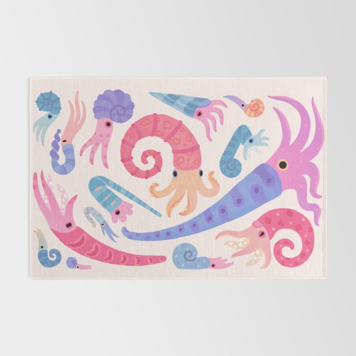 Ancient cephalopods Rug Gallery Image 2