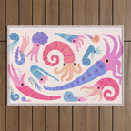 Ancient cephalopods Outdoor Rug Gallery Image 1
