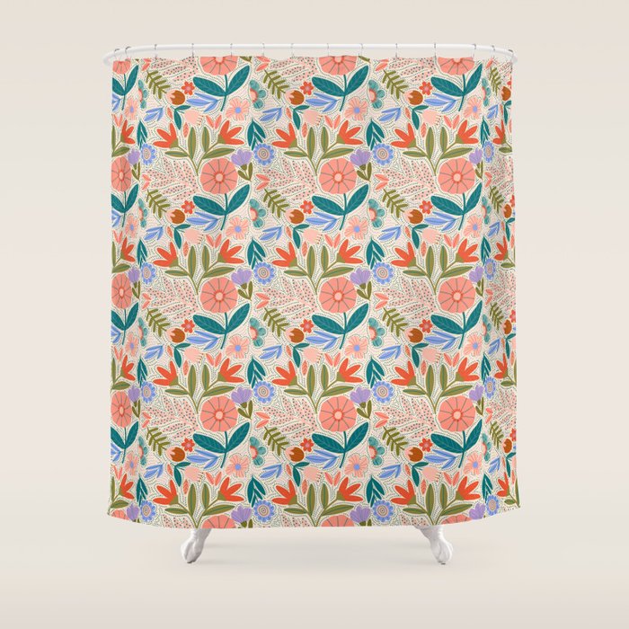 Happy Print  Shower Curtain Gallery Image 1