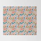 Happy Print  Throw Blanket Gallery Image 2