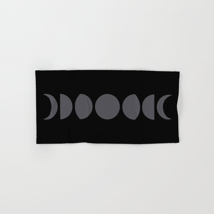 Minimal Moon Phases VII Bath Towel Gallery Image 1
