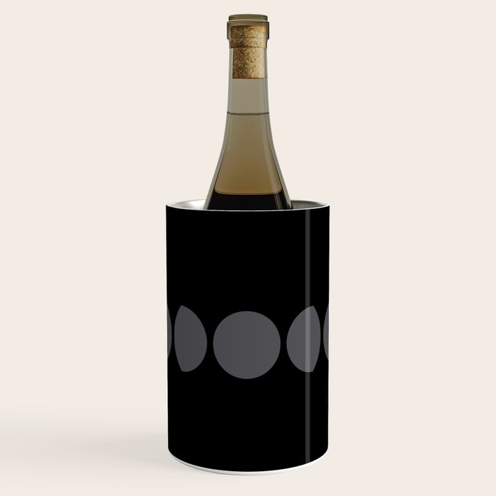 Minimal Moon Phases VII Wine Chiller Gallery Image 1