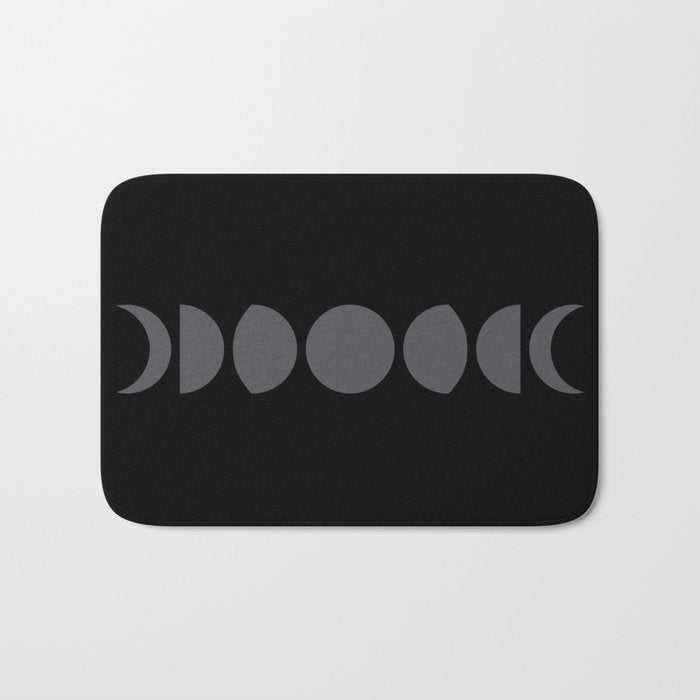 Minimal Moon Phases VII Bath Mat Gallery Image 1