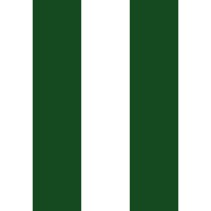 Jumbo Forest Green and White Rustic Vertical Cabana Stripes Coffee Mug Gallery Image 2