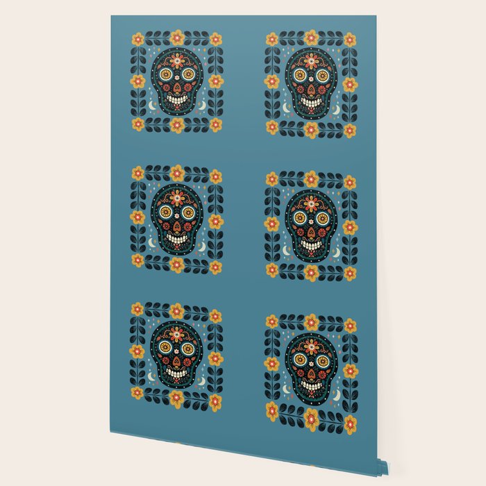 Happy Haunting | Day of Dead Skull Wallpaper Gallery Image 2