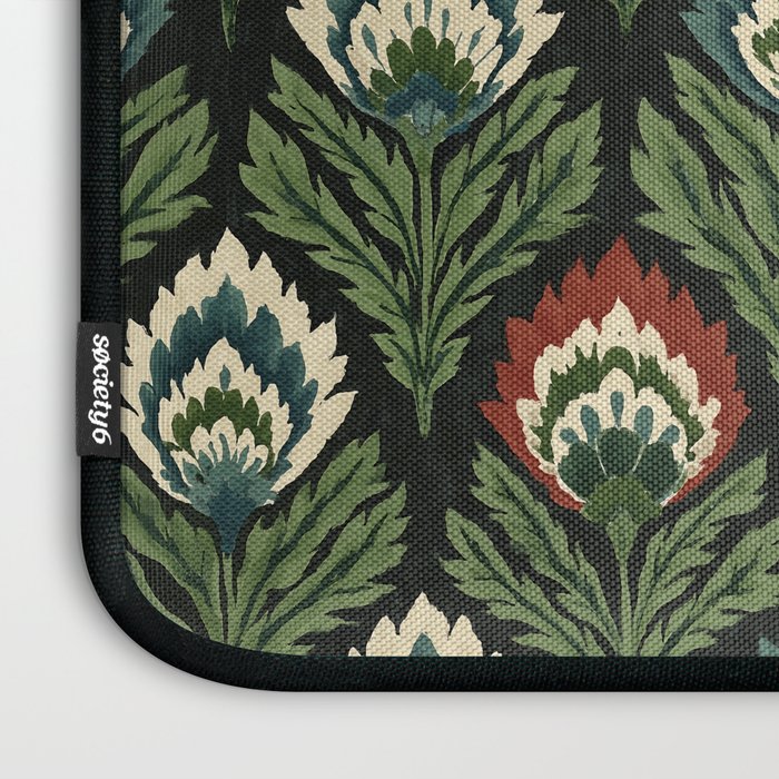 Vintage Floral Tapestry Pattern Laptop Sleeve Gallery Image 3