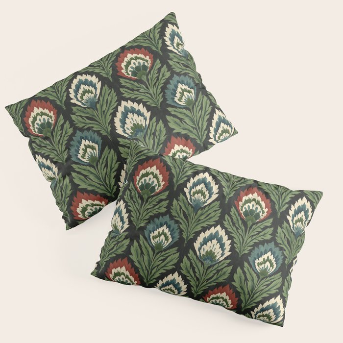 Vintage Floral Tapestry Pattern Pillow Sham Gallery Image 1