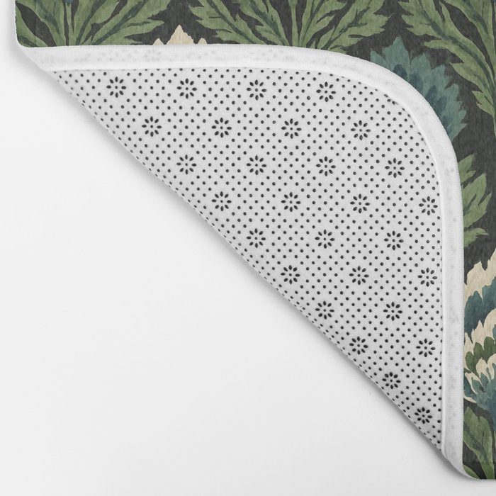 Vintage Floral Tapestry Pattern Bath Mat Gallery Image 2