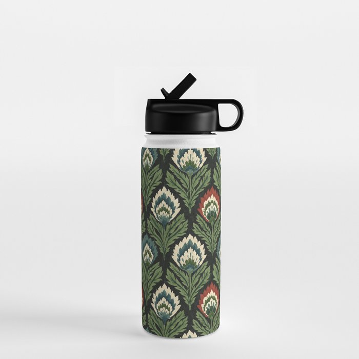 Vintage Floral Tapestry Pattern Water Bottle Gallery Image 1