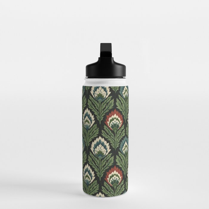 Vintage Floral Tapestry Pattern Water Bottle Gallery Image 3