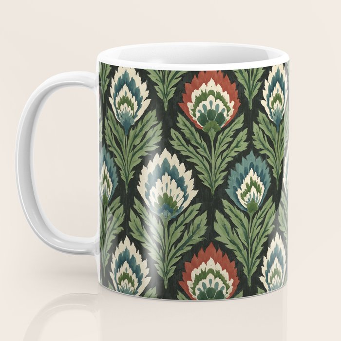 Vintage Floral Tapestry Pattern Coffee Mug Gallery Image 3