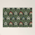 Vintage Floral Tapestry Pattern Welcome Mat Gallery Image 1