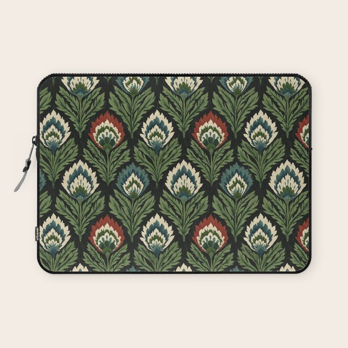 Vintage Floral Tapestry Pattern Laptop Sleeve Gallery Image 1
