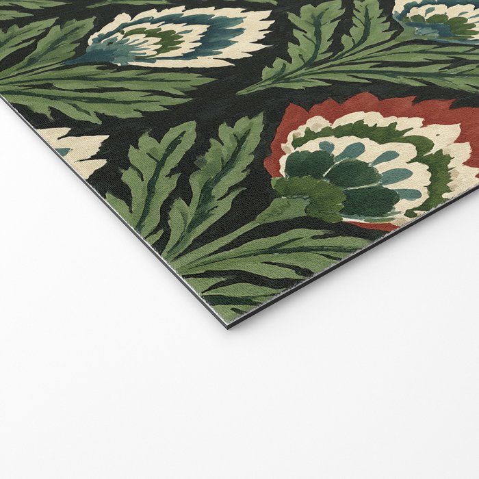Vintage Floral Tapestry Pattern Welcome Mat Gallery Image 2