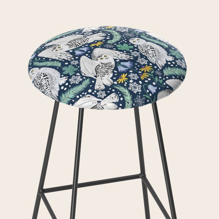 Snowy Owls on a Snowy Eve Stool Gallery Image 2