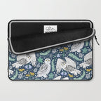 Snowy Owls on a Snowy Eve Laptop Sleeve Gallery Image 2