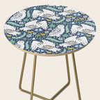Snowy Owls on a Snowy Eve Side Table Gallery Image 2