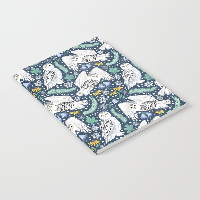 Snowy Owls On A Snowy Eve Notebook