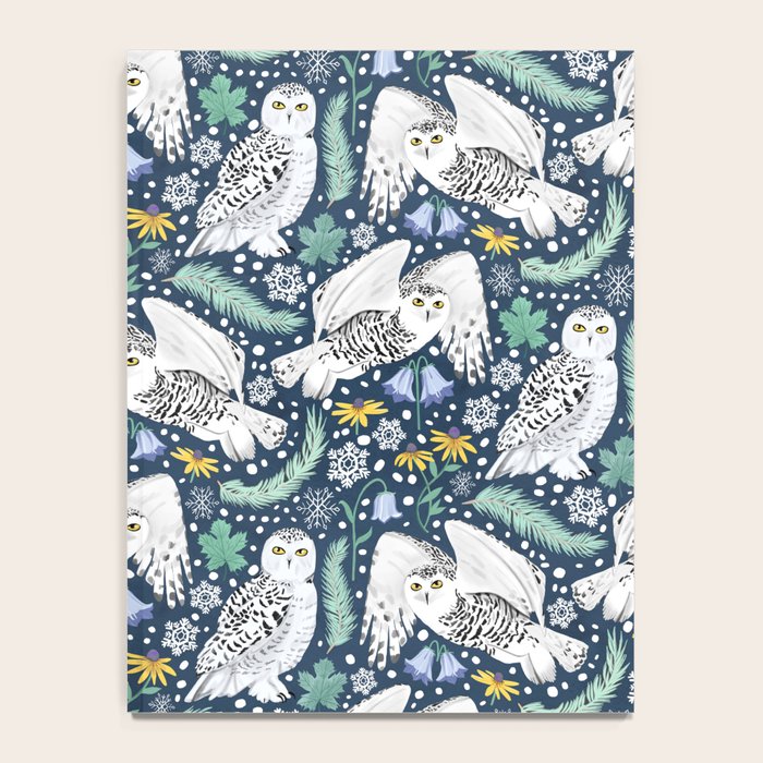 Snowy Owls on a Snowy Eve Notebook Gallery Image 4